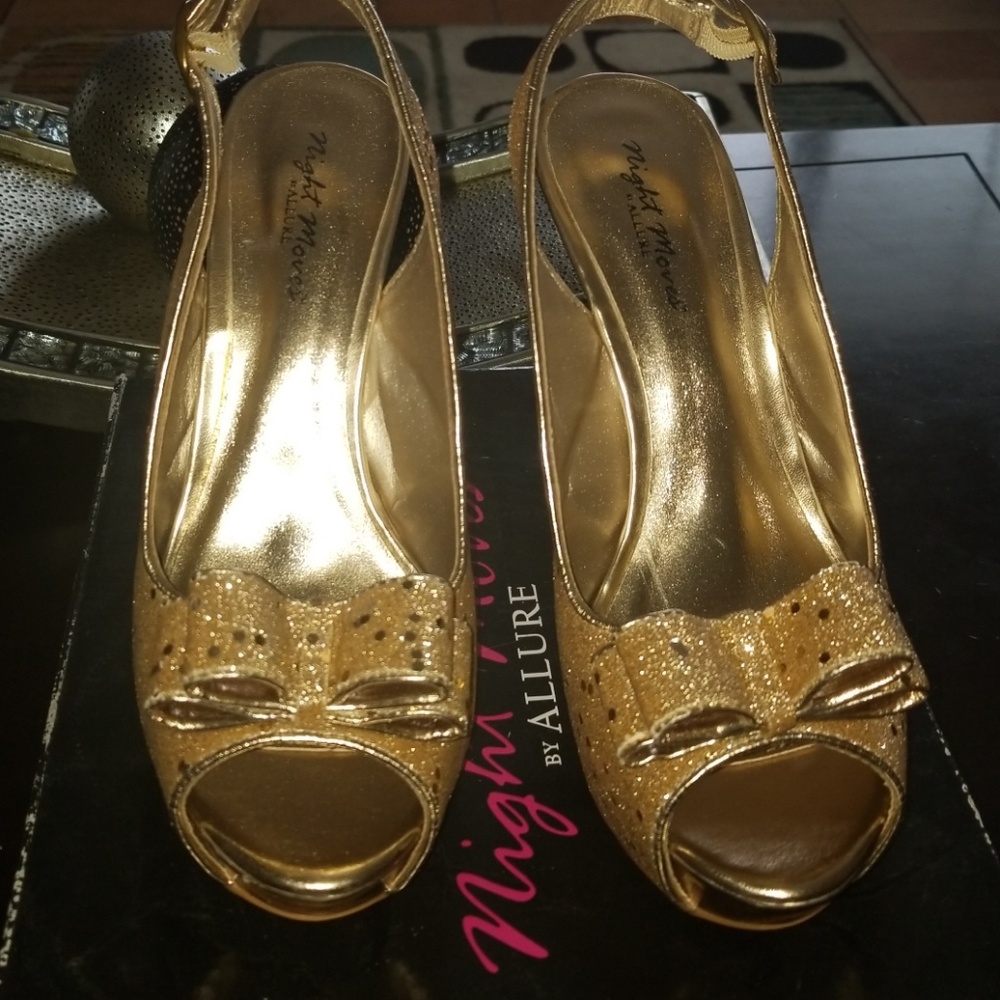 Night moves by allure gold heels